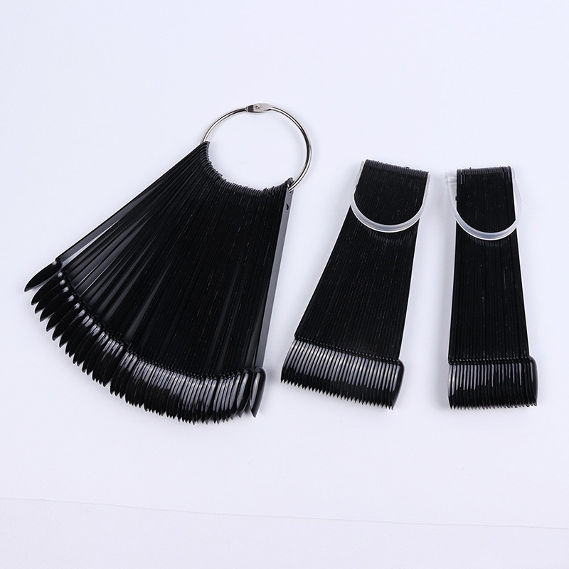 Round Head Nail Care Tools Acrylic Fake Nail Customized Size For Display Nail Polish Chart