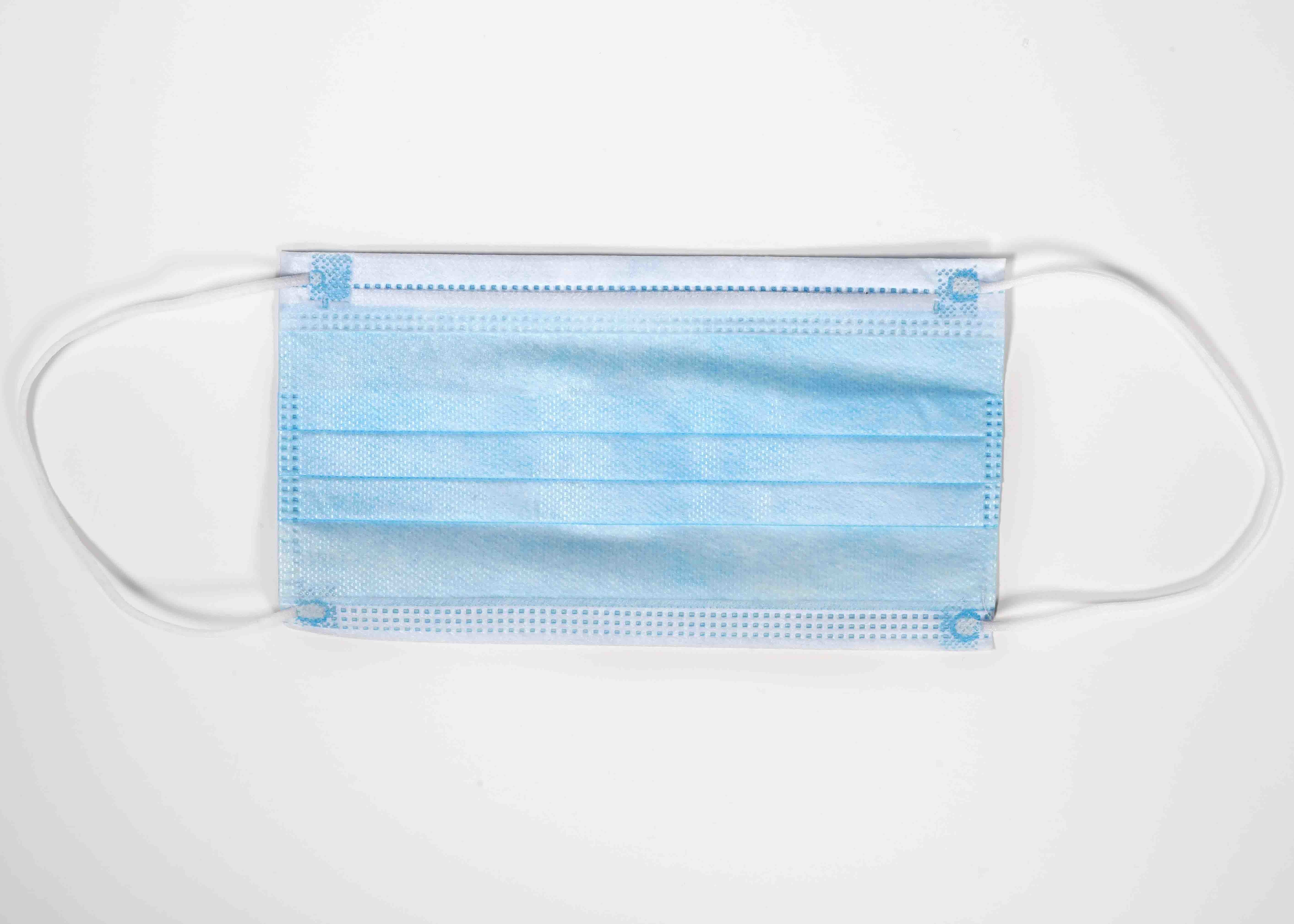 Non Woven Disposable Face Mask , High Elastic Earloop 3 Layer Face Mask