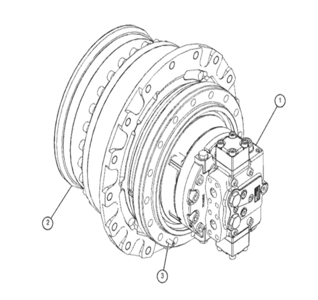 441-3011 / 441-30131 320D2 E320D2 Travel Device Final Drive Assy For Excavators