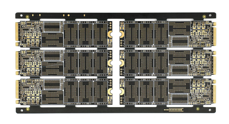FR4 TG170 Multi Layer PCB Black Ink HDI PCB 4 Layer 6 Layer OEM ODM