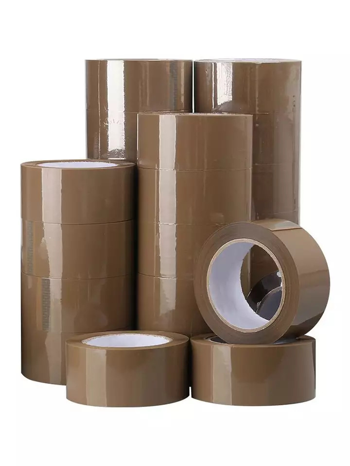 Brown Gummed Reinforced Self Adhesive Fragile Packing Tape Brown Bopp Tape