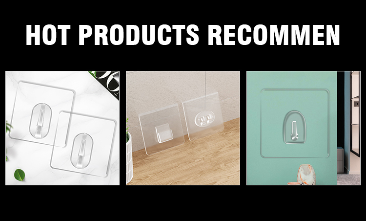 Self Adhesive Wall Mounted Hook Rail Rack For Clothes Coat Hangers