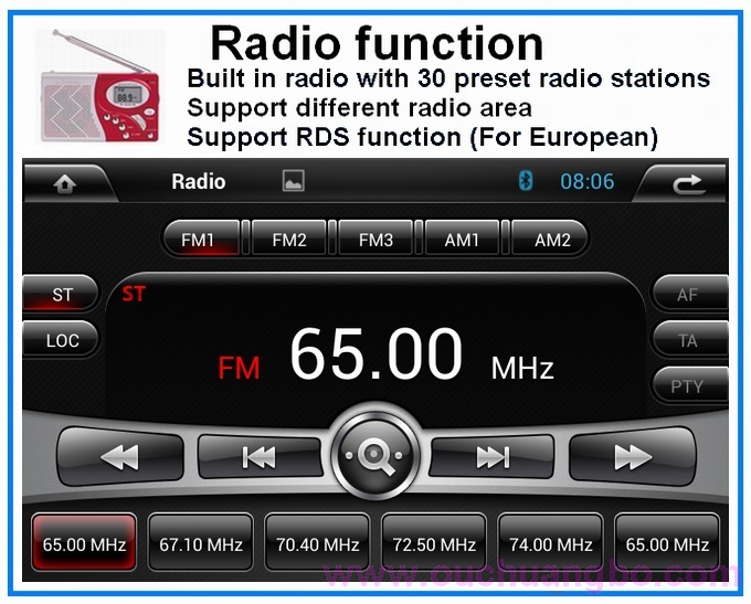 Car radio Chevrolet Epica /Captiva /Spark /Optra with gps system usb sd mp3 player OCB-7046C