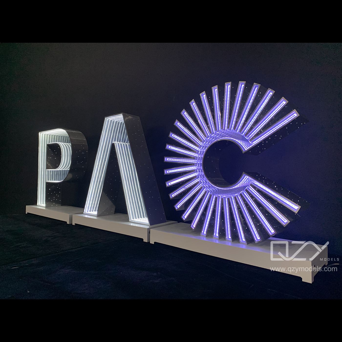 Logo Signage Model with Light - PHD 1:25 Shanghai Landscape Design Model