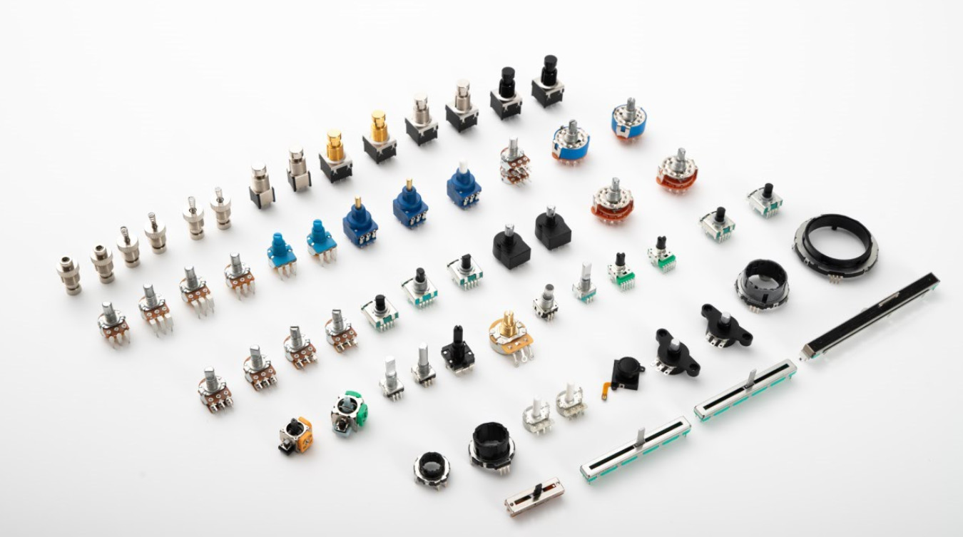 Manufacturer Of Rotary Potentiometers 24mm Metal Shaft Rotary Potentiometer, Single Solder, P.C.B. Terminals