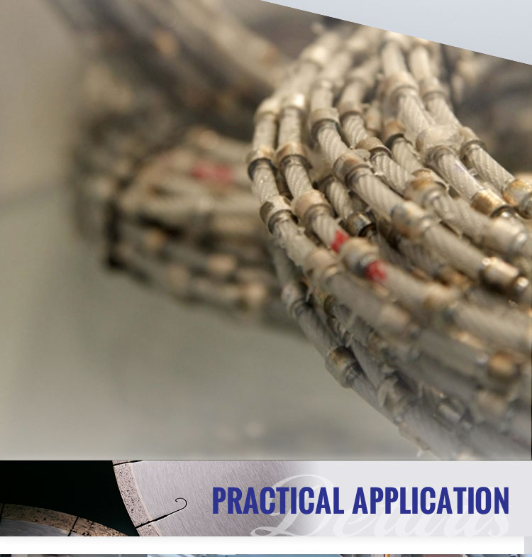 Plastic Connection Diamond Multi-Wire Saw for Granite Block Cutting Diameter D7.3/D6.3mm