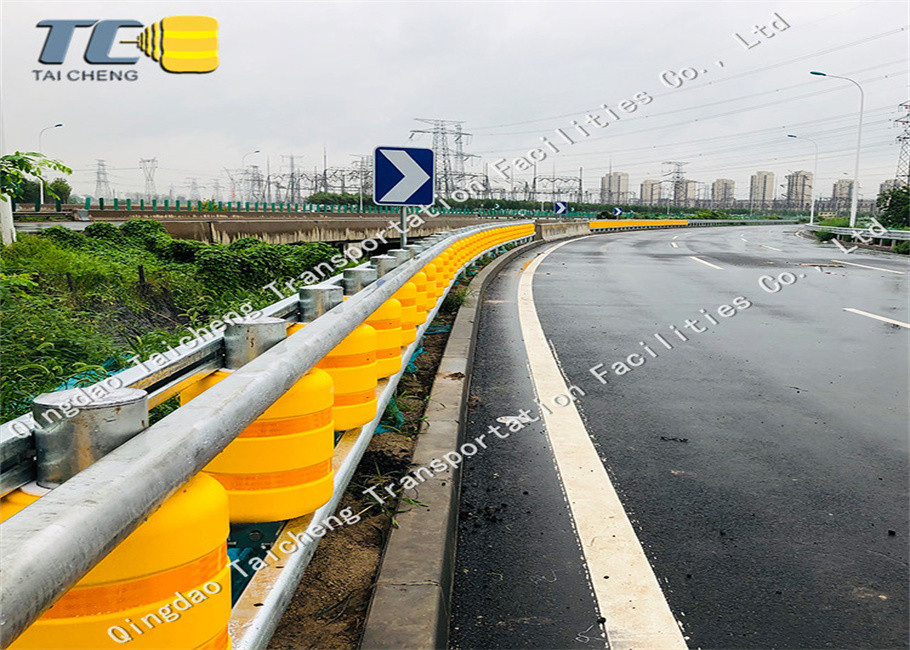 New Rotating Guardrail highway Rotating Guardrail And Pu Foam Roller Guardrail