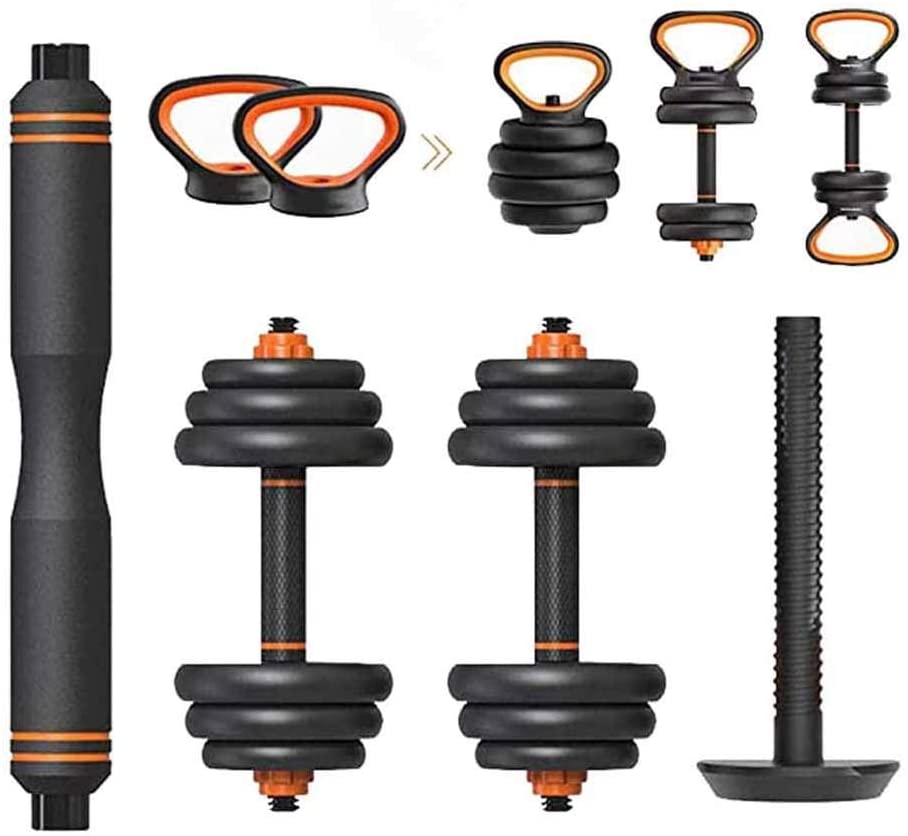30KGS 33lb Unisex Dumbbell Weight Home Gym Barbell Set Adjustable ECO