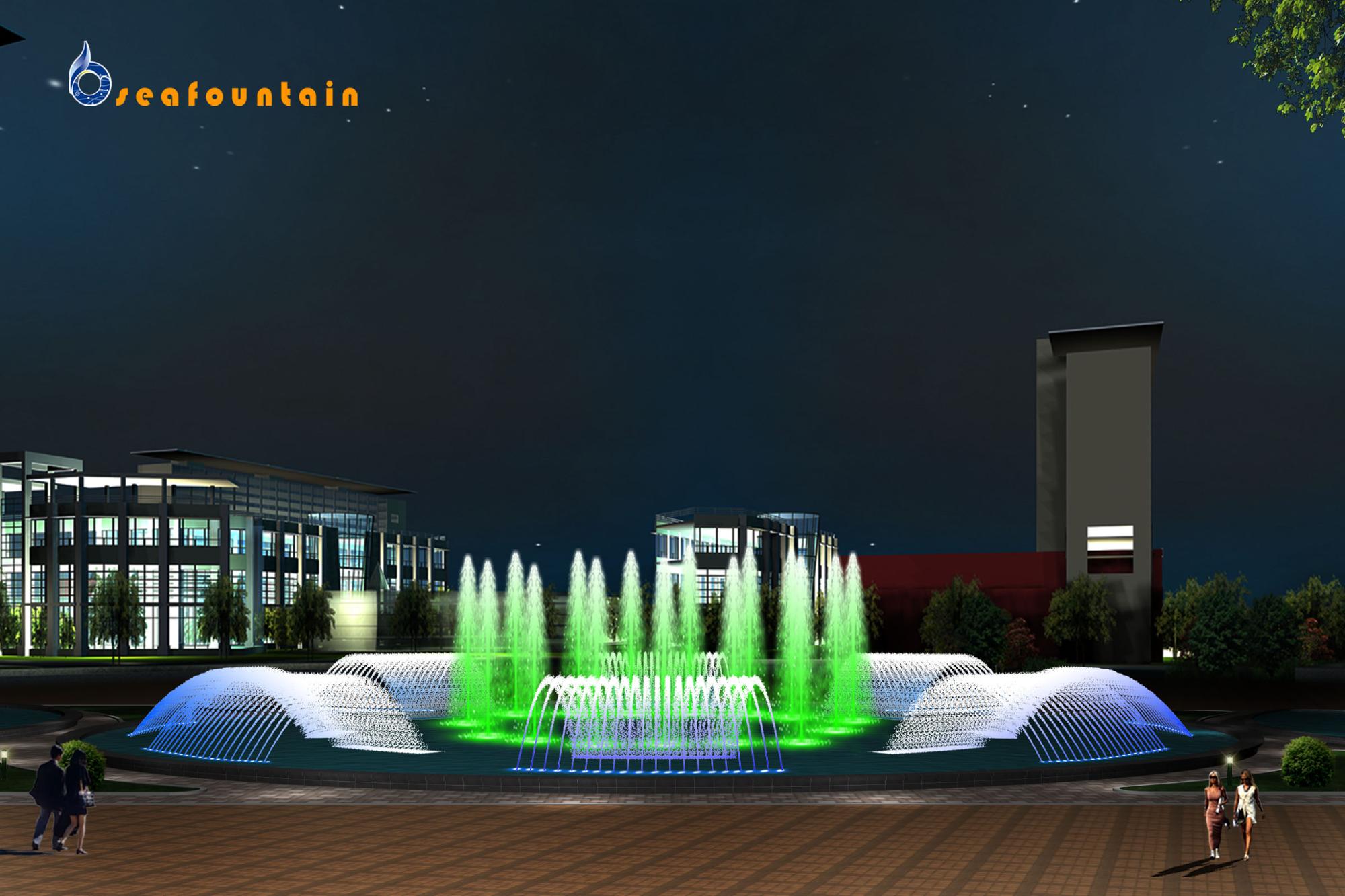 Onsite Installation customized multicolored easy install portable fountains