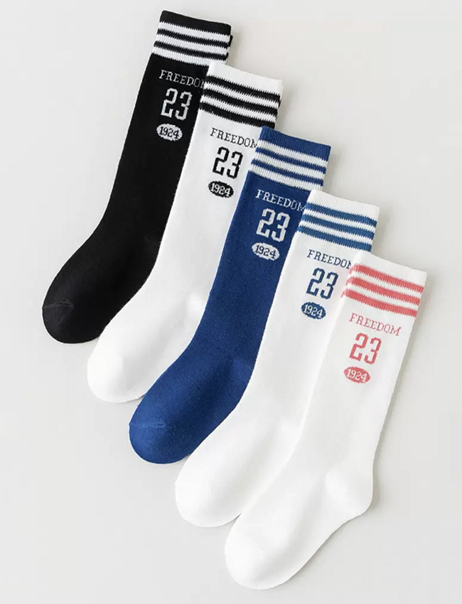 Knee High Comfortable Kids Cotton Socks Seamless Toe Cotton Children Socks