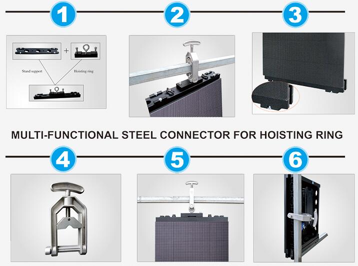 Triangle Dj Club Diy Led Display 3d , Led Video Wall Panel For Stage / Concert / Tv Station