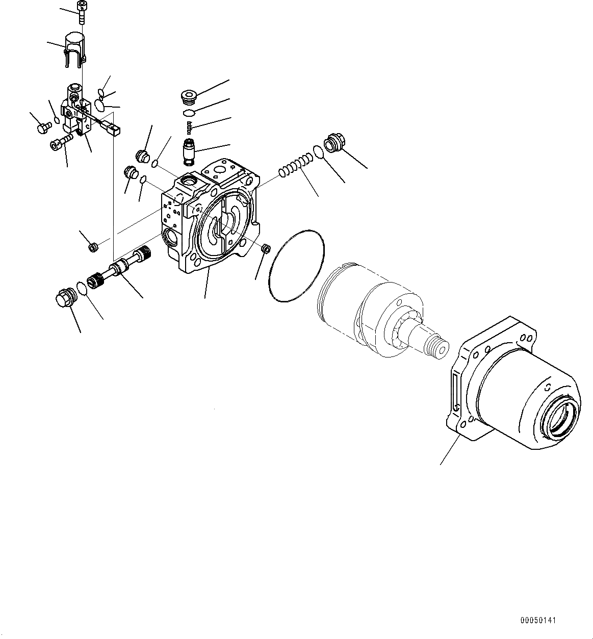708-7W-00140 708-7W-11190 708-7W-01050 For Komatsu Bulldozer D155-6 D275A-5R Hydraulic Fan Motor