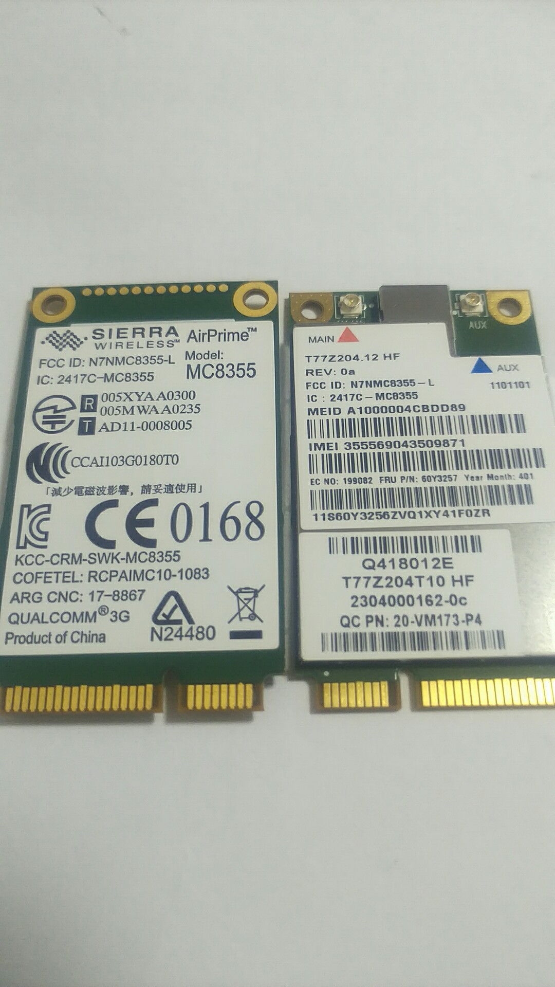 Wireless 3G GPS Module Sierra Wireless AirPrime MC8355 Gobi3000 Module