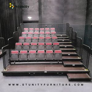 Buy cheap Metal Structural Telescopic Bleacher Seating Retractable Platform product