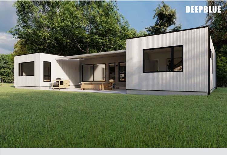Prefab Garden Studio With Storage Light Steel Frame House Kits