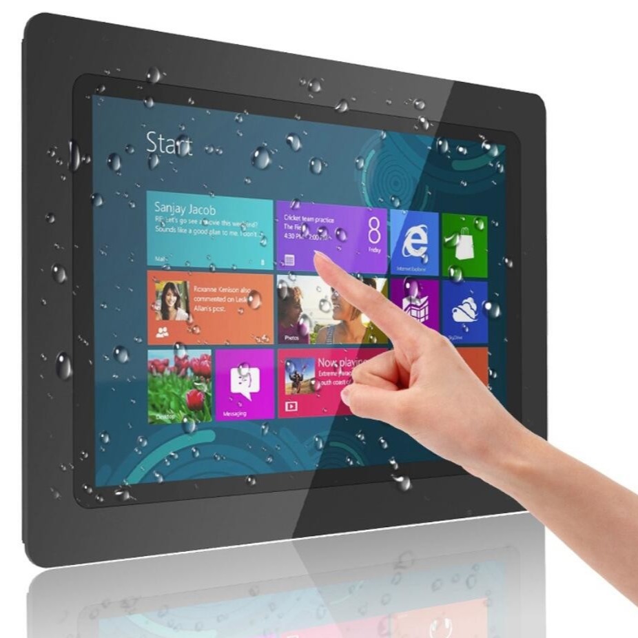 Aluminum Alloy Pure Flat 10.4 Inch Resistive Touch Screen Industrial Panel PC