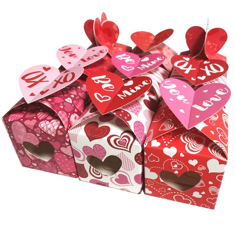 Sweet Art Paper Wedding Engagement Party Chocolate Gable Box