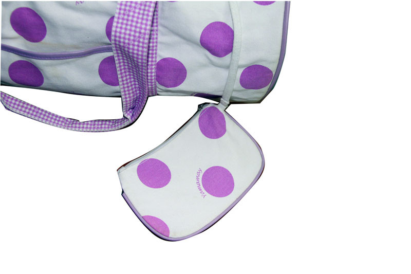Reusable Organic Plain Cotton should Bags With TC Cotton Fabric and Zipper