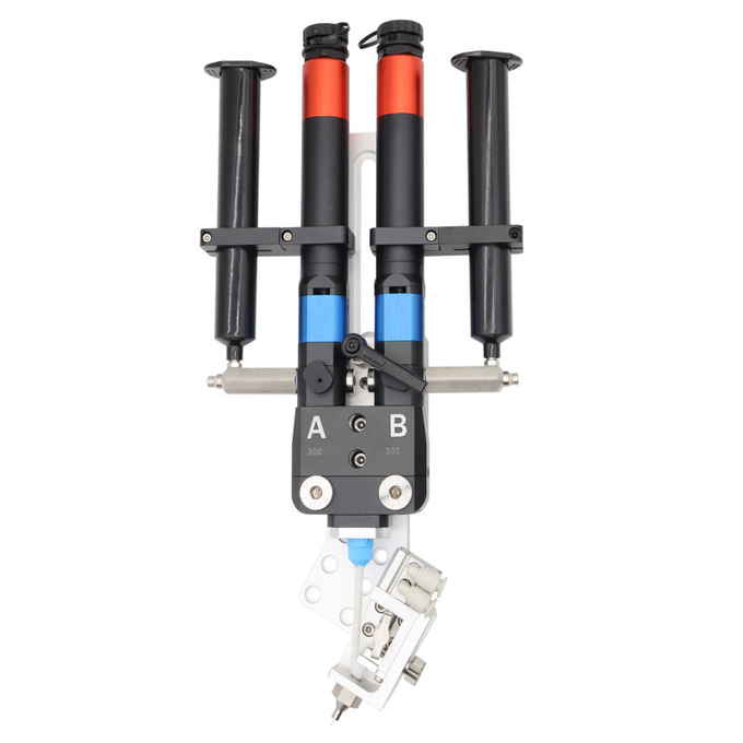 0.02ML Throughput Per Revolution Two Different Kinds Of Glue Dual Tube Screw Valve 0