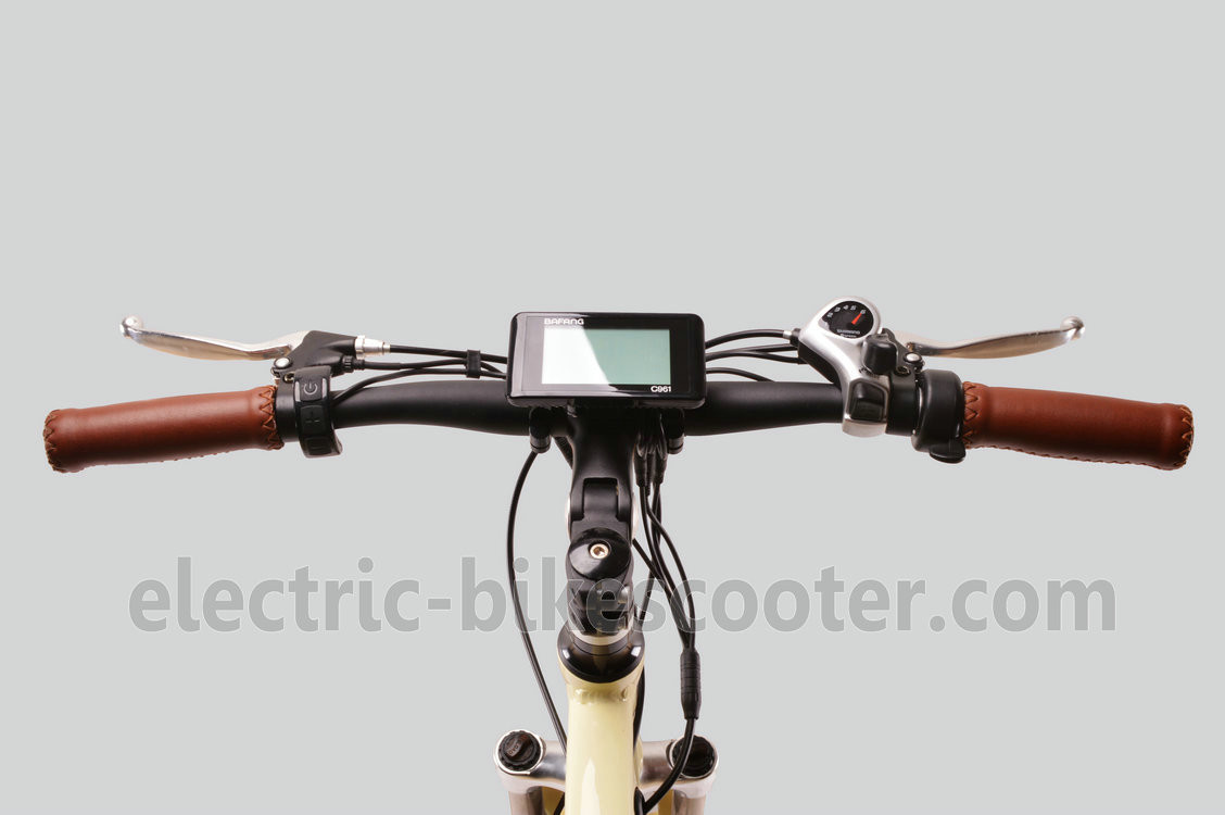 32km/H Mens Mid Motor Electric Bike , 36V 350W Mid Motor Electric Mountain Bike