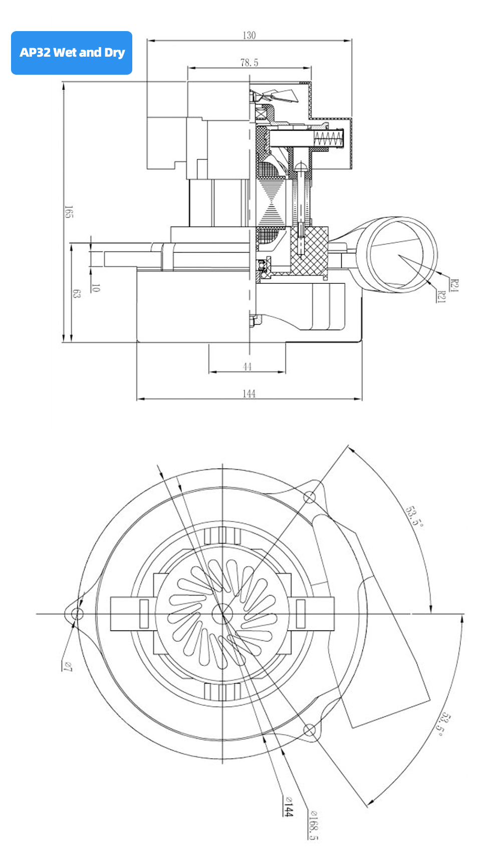 100v 220v Ac Electric Vacuum Cleaner Motor For Floor Scrubber