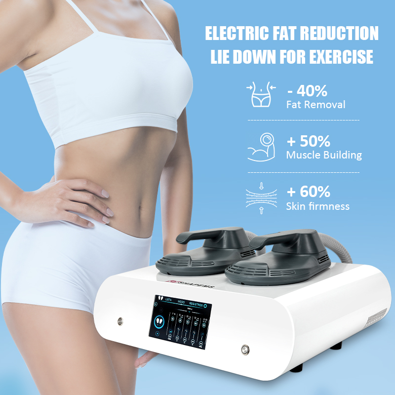 Dual Handles Body Slimming / Fat Burning Machine ABS For Muscle Toning Various Plugs Type