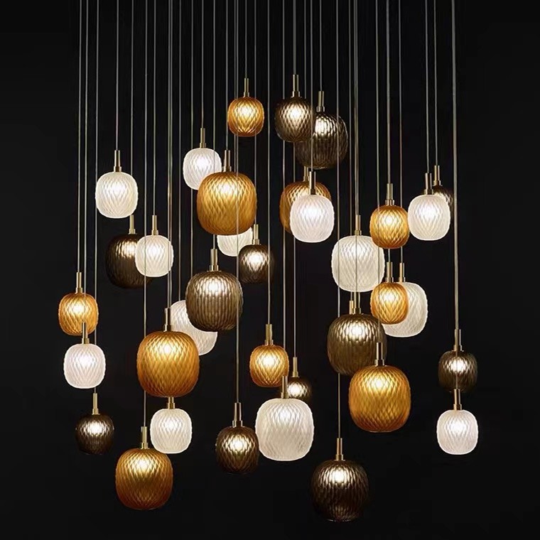 MODERN HOME GLASS SHADE PENDANT LAMP CHANDELIER LAMP MODERN PENDANT LIGHT