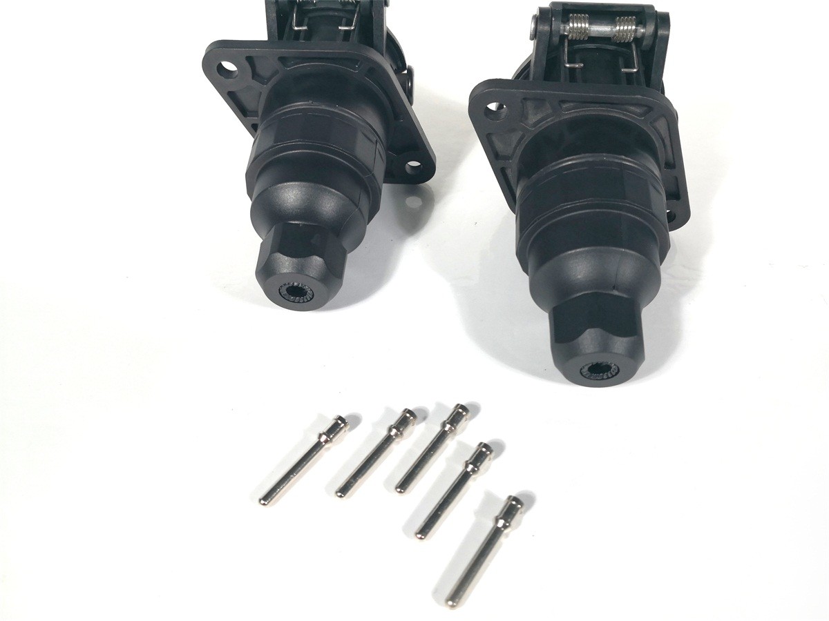 24v 5 Pole ABS Trailer Plug Socket Crimp Type ISO7638 Certification
