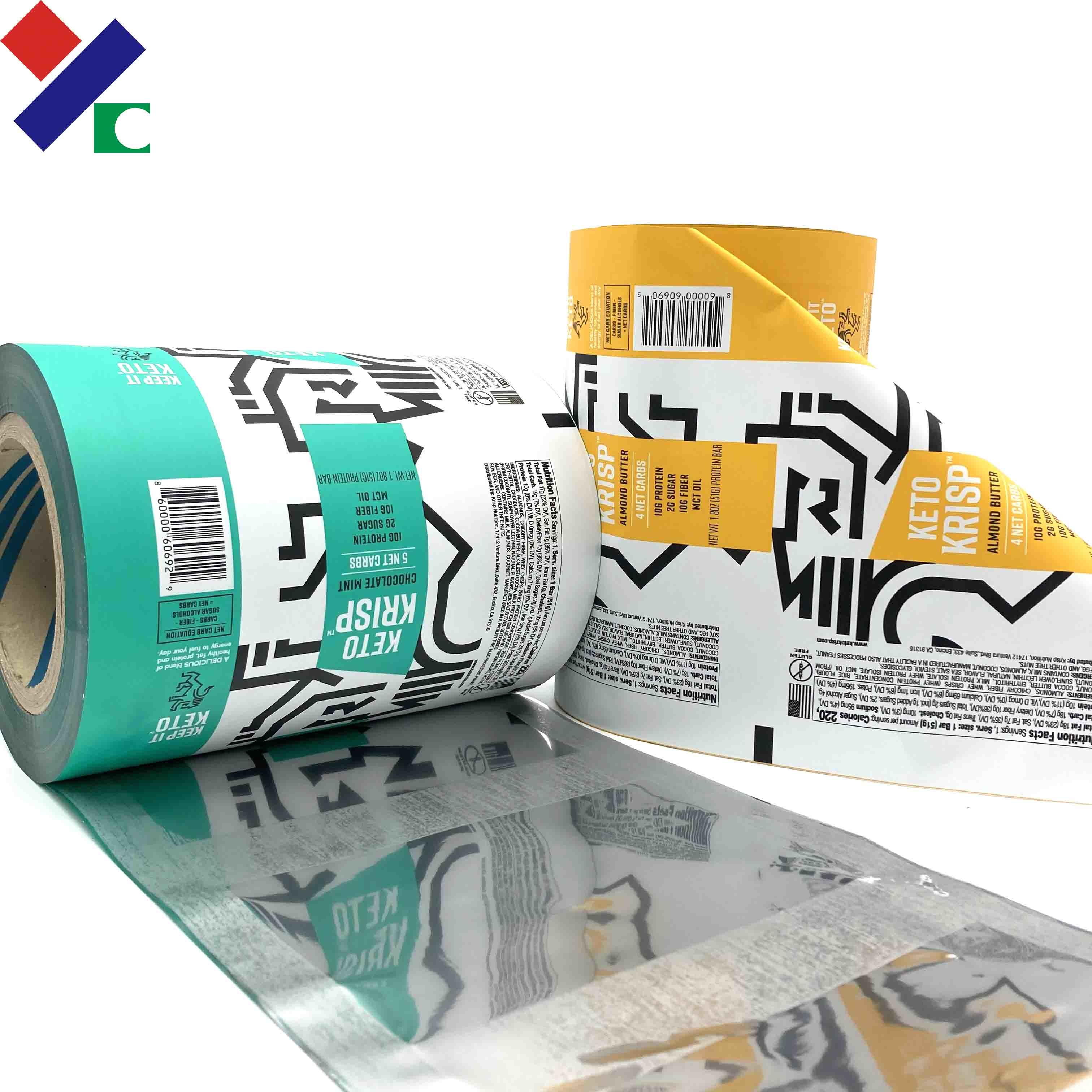 40 Microns Cold Seal Film Aluminum Foil Plastic Roll OPP / VMCPP For Chocolate Bar Packaging