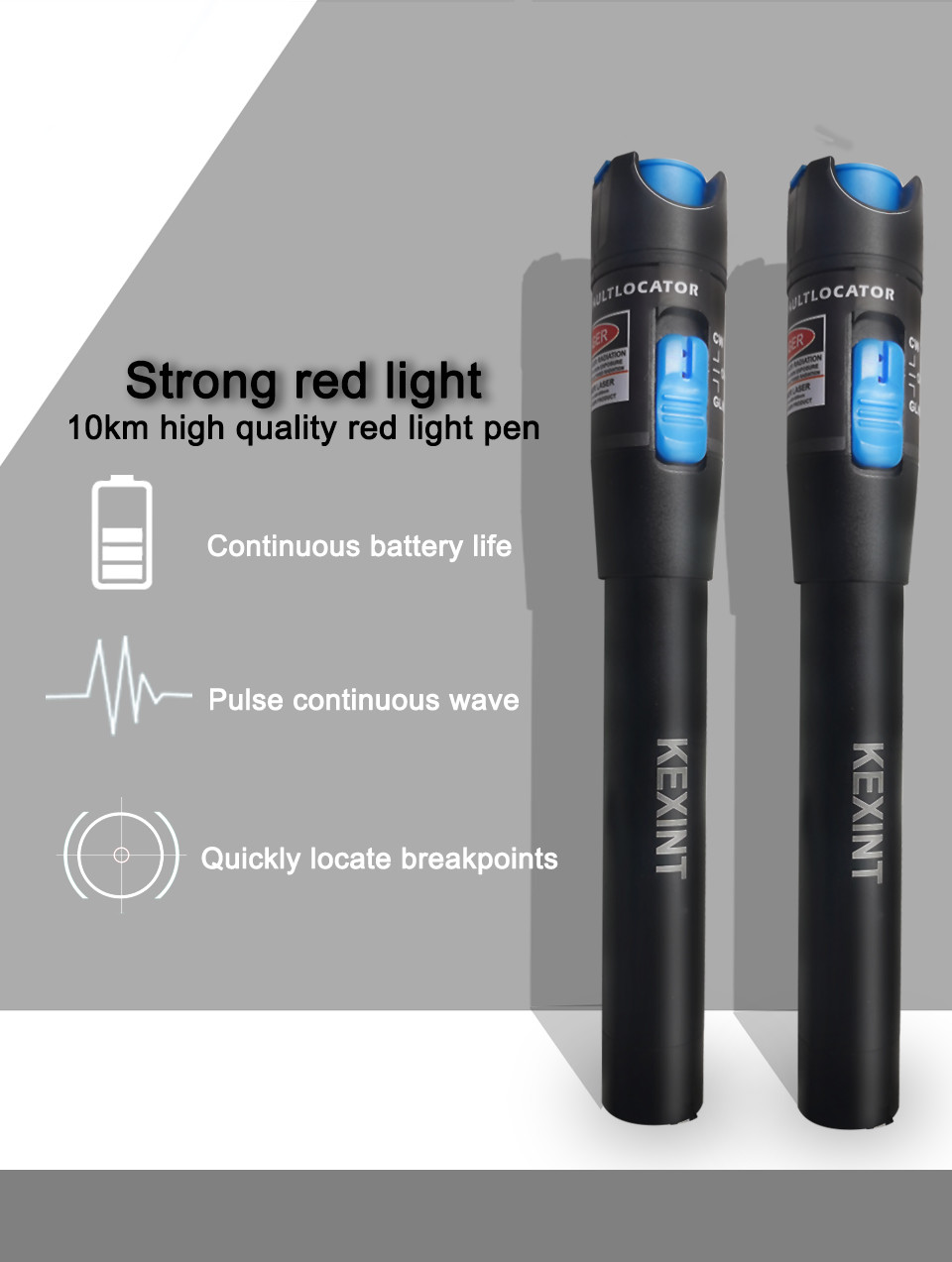 Tungsten Steel VFL650 5wm 30wm SM MM Visual Fault Locator