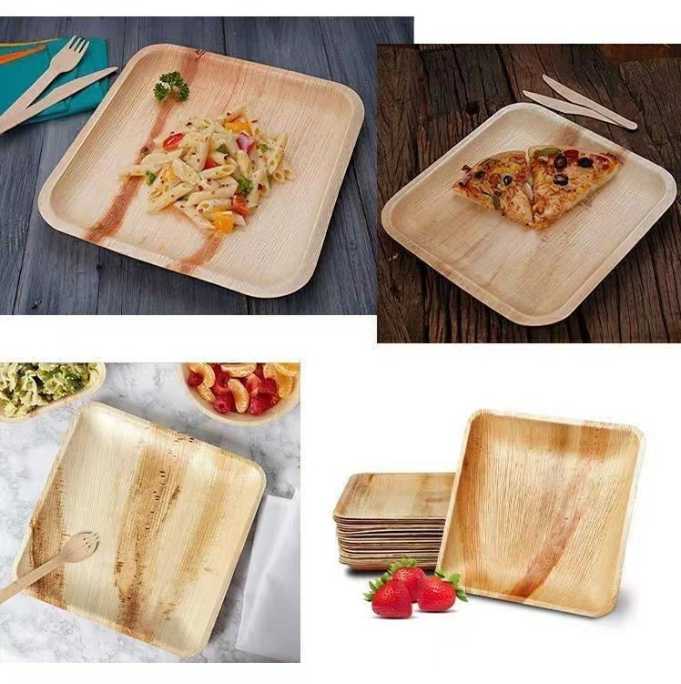 Compostable Areca Palm Leaf Plates For Take Away