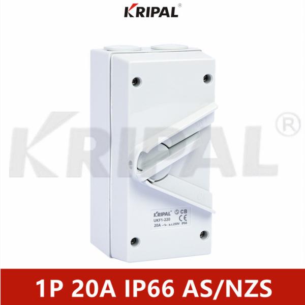 Quality 250V 1P Weatherproof Outdoor Isolating Switch Australian standard for sale