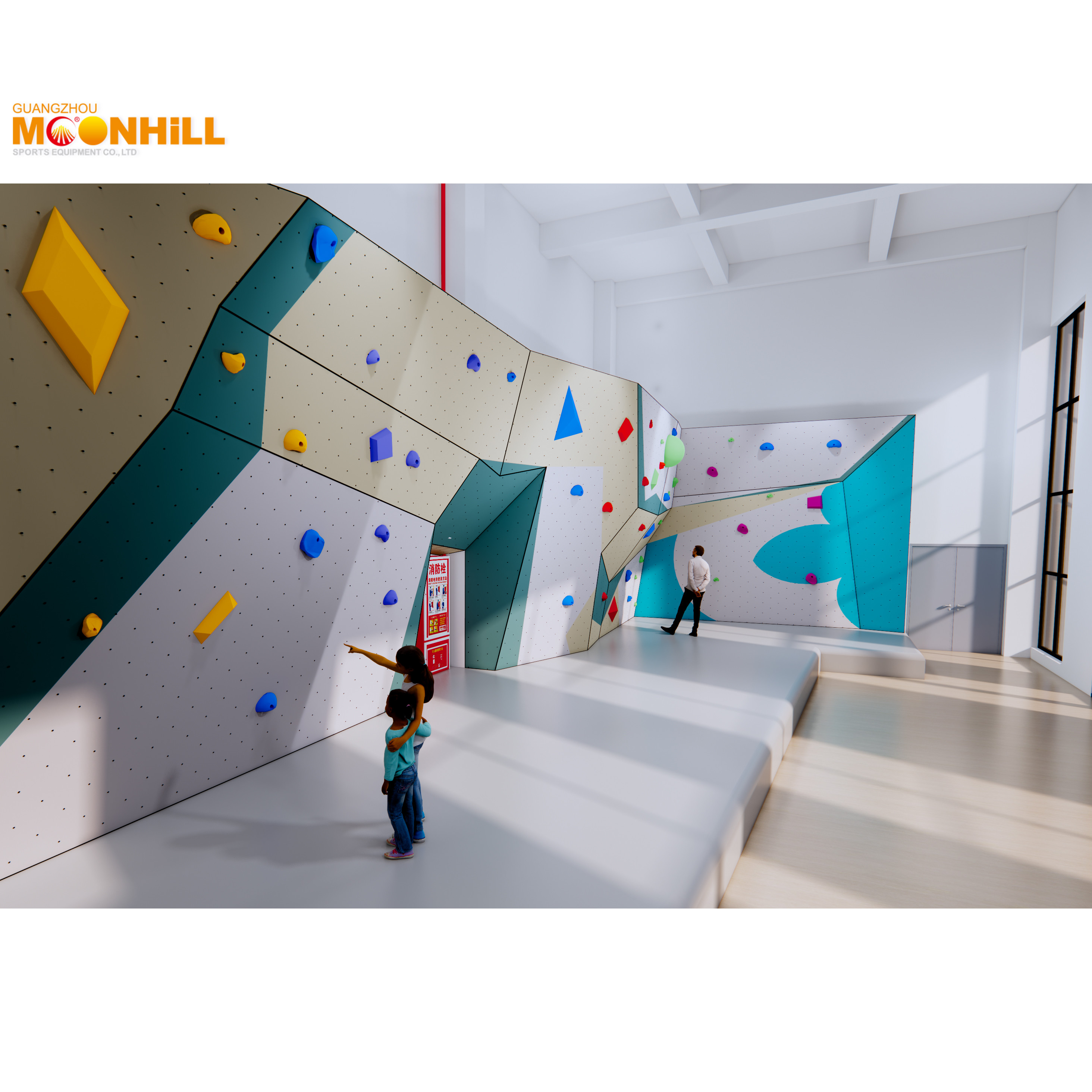 Sports Rock Climbing Fingerboard Anti Corrosion Indoor Climbing Wall For Adults
