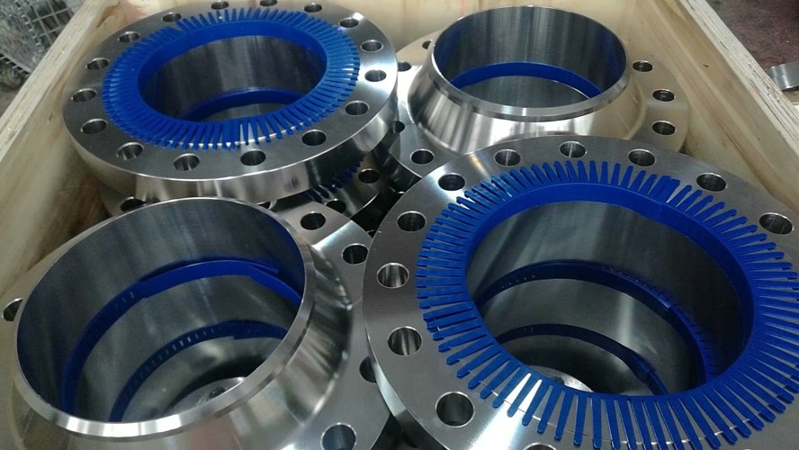 ASTM B16.5 Weld Neck Pipe Flanges Nickel 201 High Precision FF RF RTJ WN Flange
