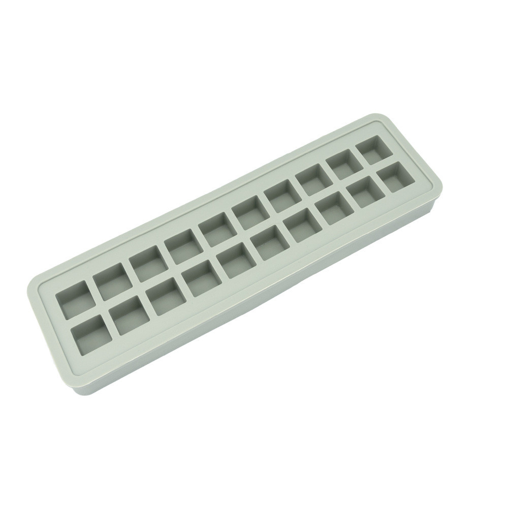Non-Stick 2 Pack 20-Cavity Square Caramel Candy Silicone Molds for Chocolate Truffles and Fat Bombs Waterproof