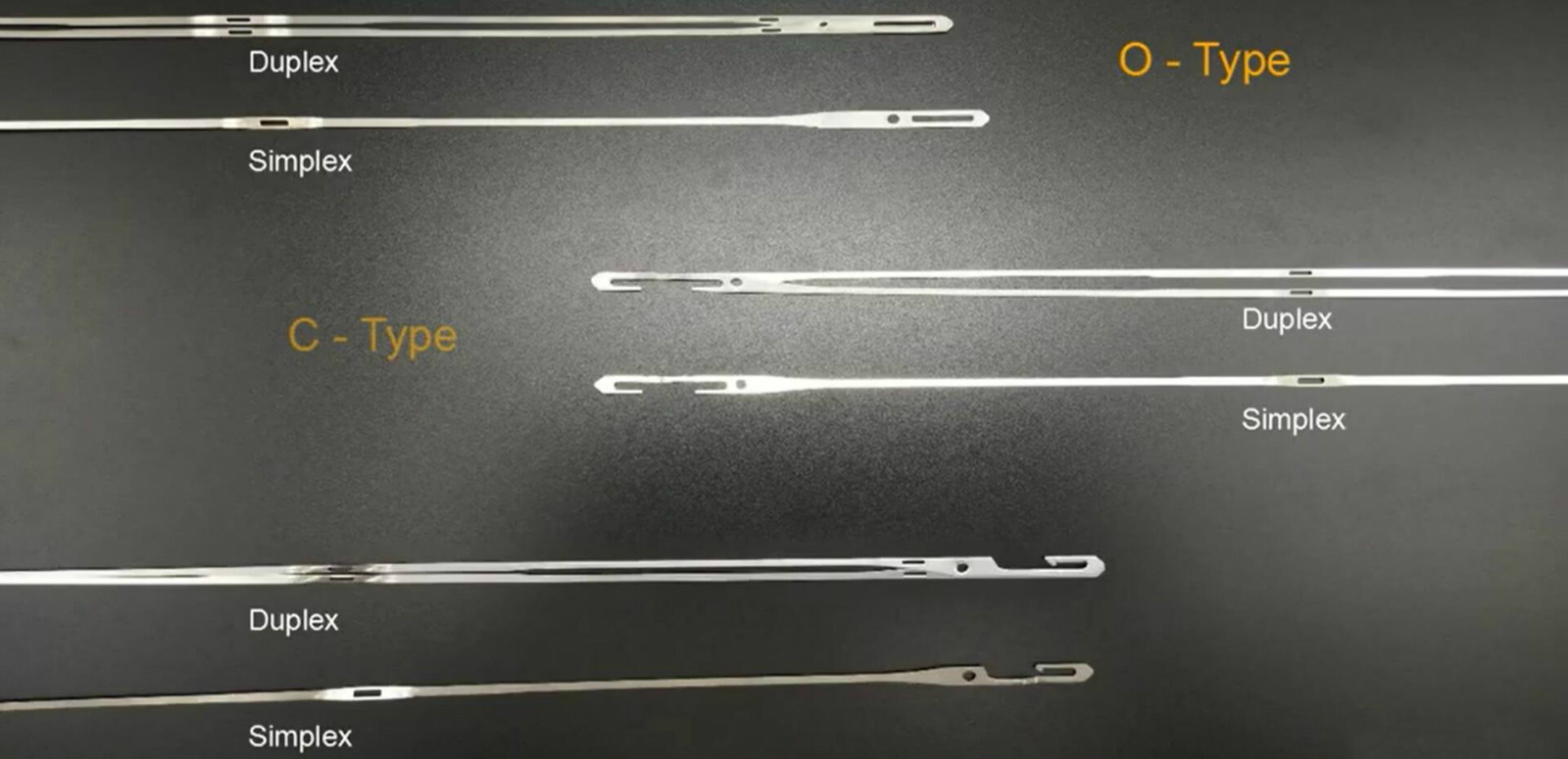 C J Type Weaving Healds Wire Stainless Steel Picanol Airjet Loom Spare Parts