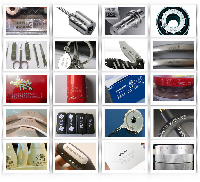 Desktop Fiber Laser Marking Machine , Metal Plastic Jewelry Laser Engraving Machine