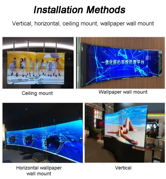 55 Inch Transparent OLED Display 1920*1080 Color Customizable for Advertising Showcase