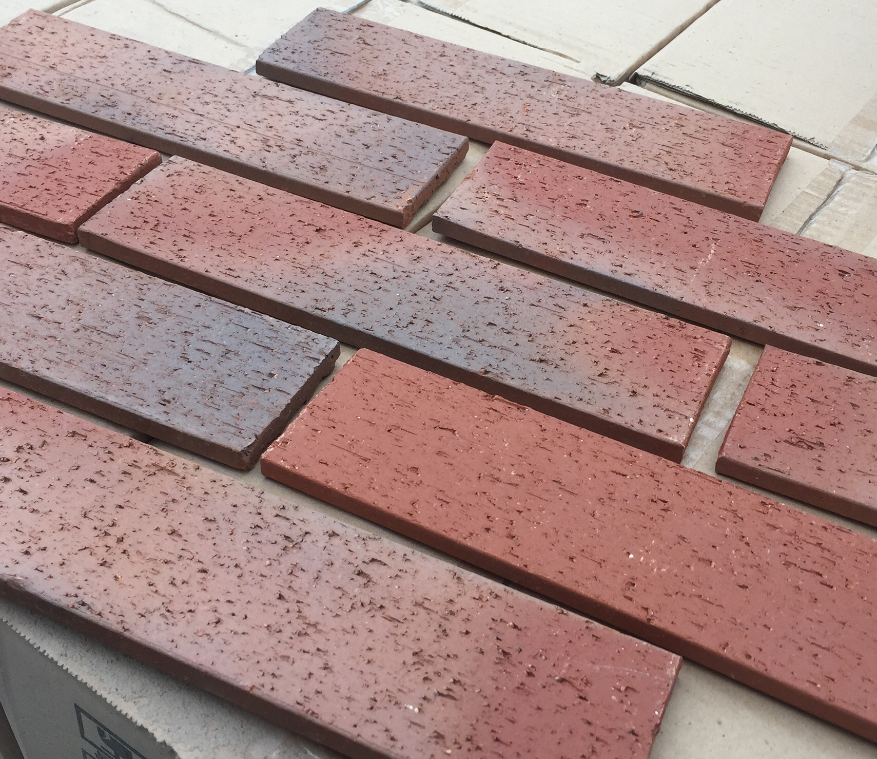HM96423 Rough Surface Exterior Thin Brick Building House Faux Brick Exterior Cladding