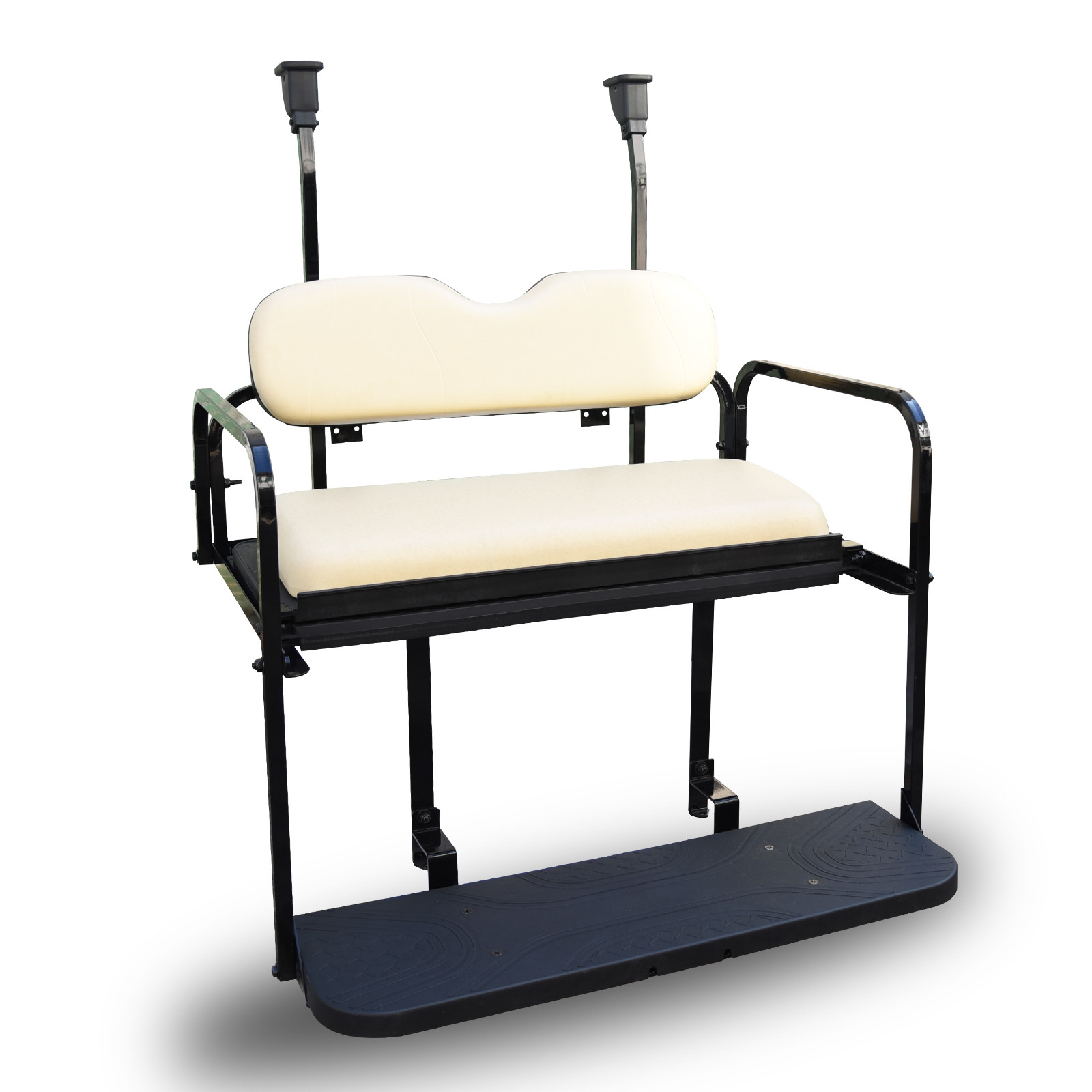 Electric Beige Golf Cart Flip4 Rear Seat Kit For Club Car Precedent