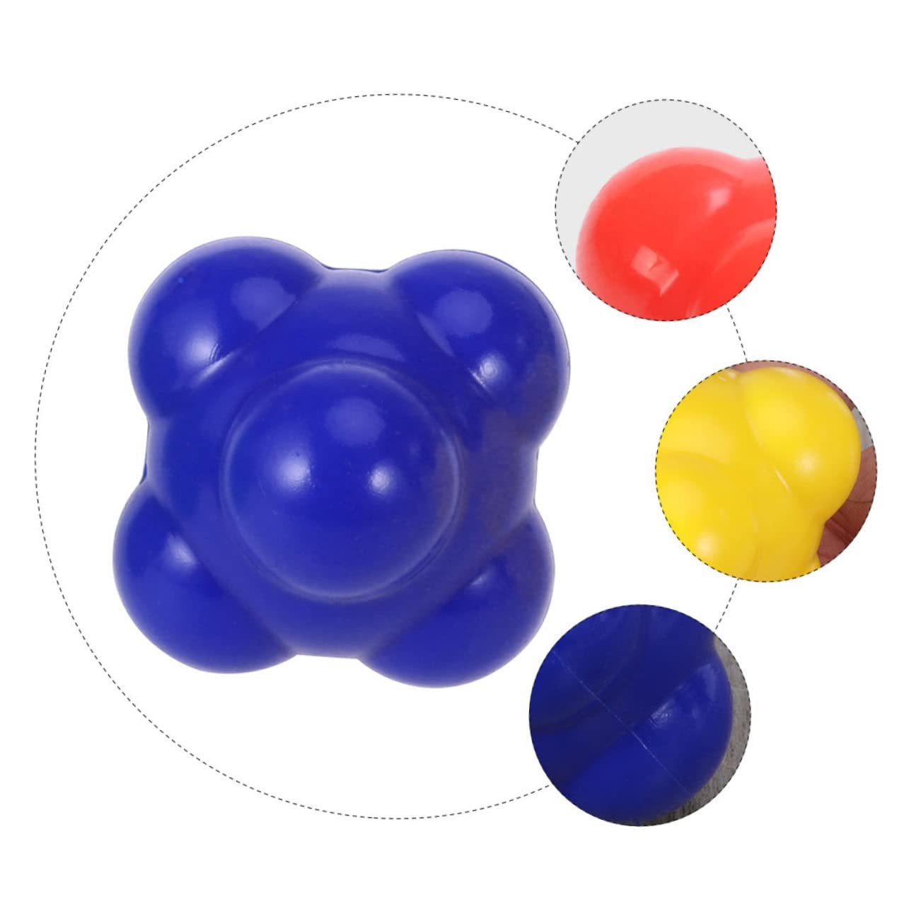 Hand-Eye Coordination Agility Trainer For Baseball , Silicone Rubber Reaction Ball