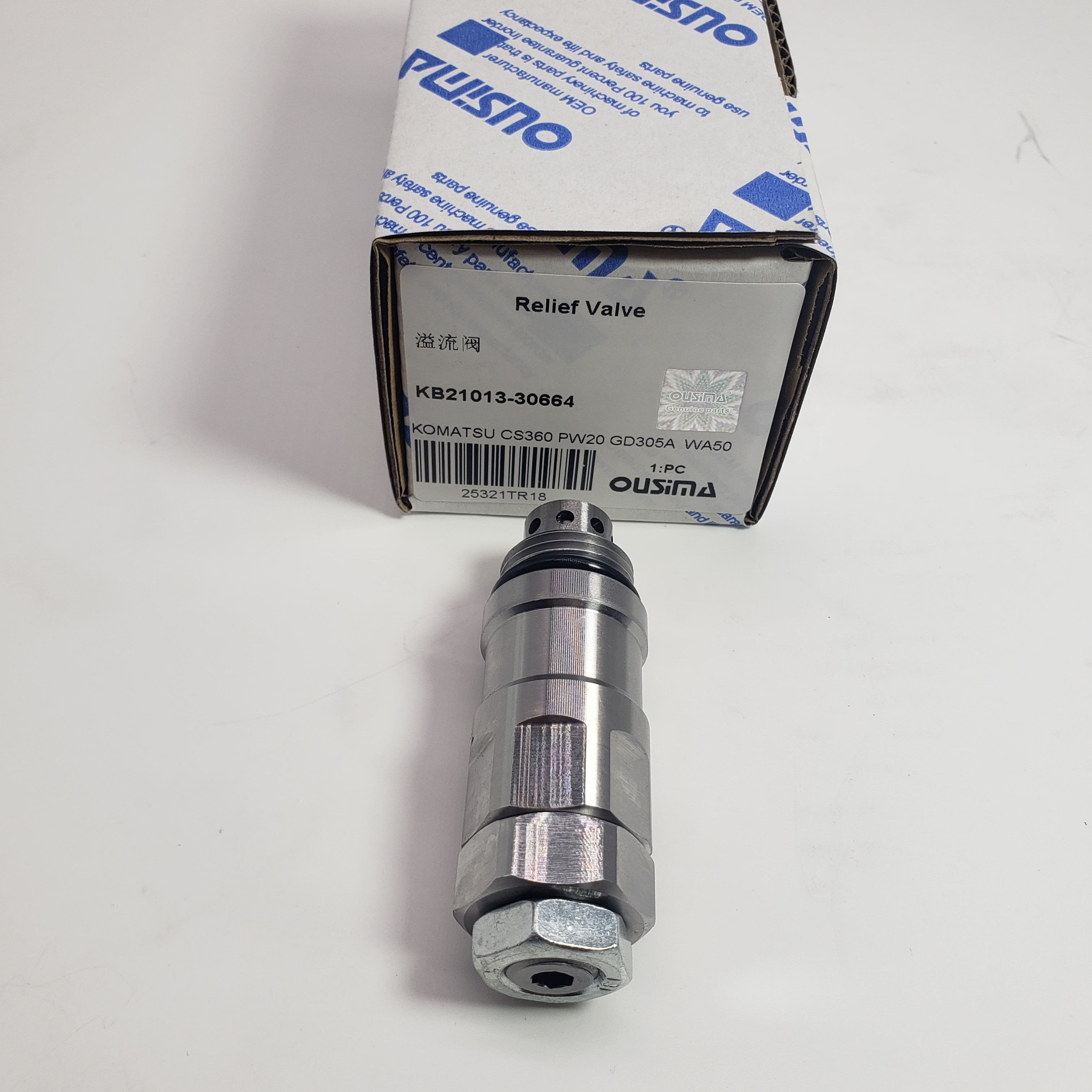 Relief Valve KB21013-30664 For Komatsu PW20 PW30 WA50 GD305A