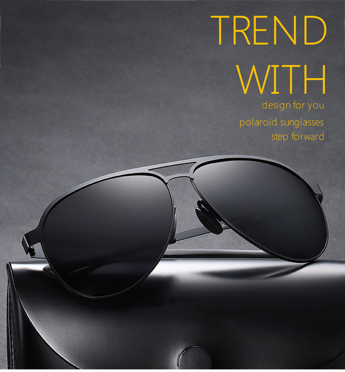 UV400 Pilot Sunglasses Polarized Metal Luxury Shades Gentleman
