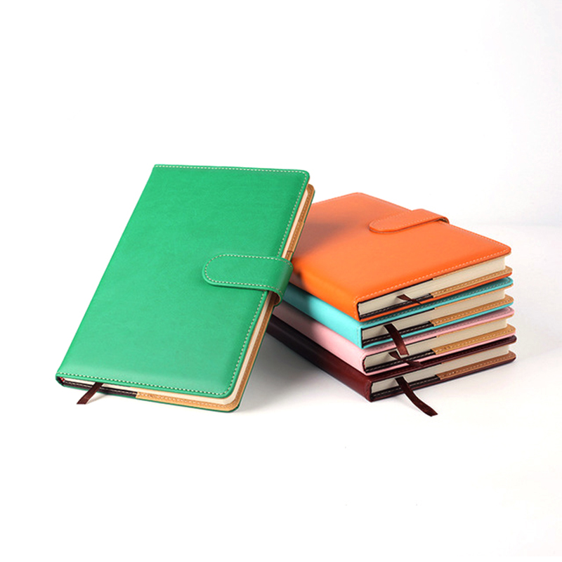 Business Gift PU Portable Diary Notebook Folio Embossed A5 Notebook With Pen Set