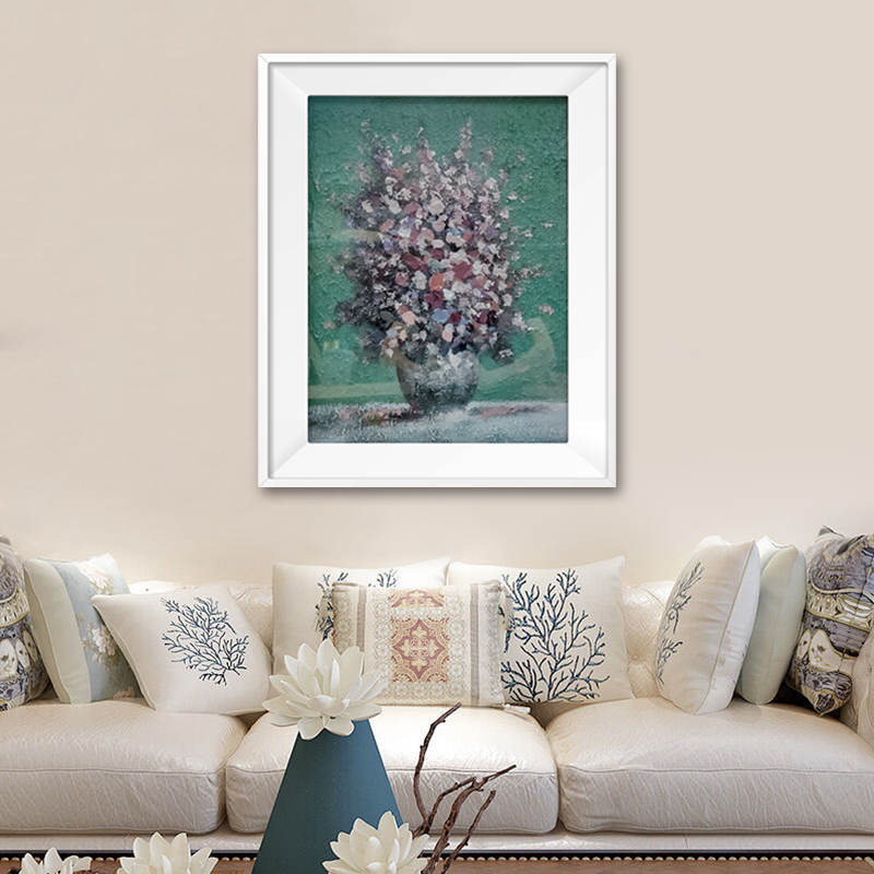 Hand Painted Flowers Canvas Painting Mural Oil Painting for Home Living Room Home Interior Decor