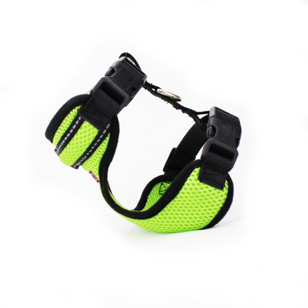 Rechargeable Airmesh Material Led Dog Harness , Easy Walk Dog Collar