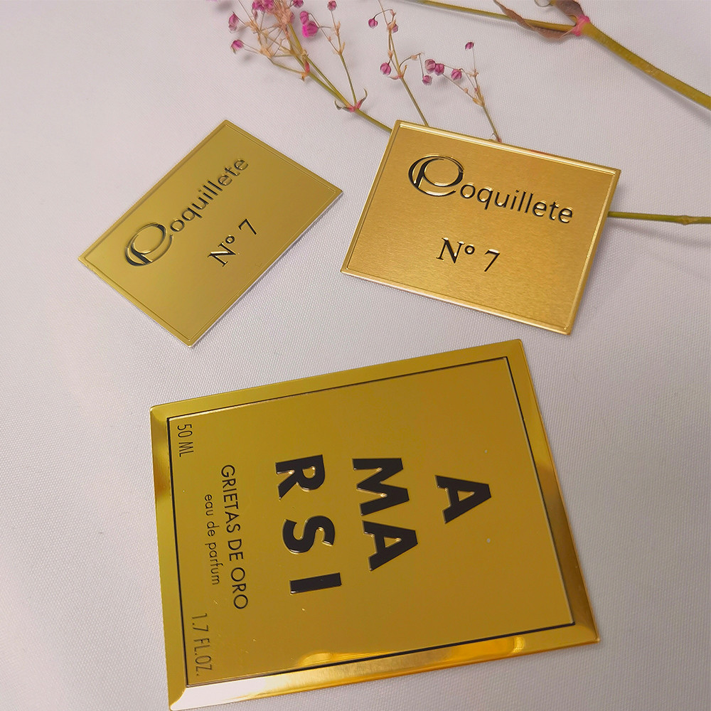 Waterproof Gold Foil Label Sticker for Custom Cosmetic Adhesive Candle Jar Bottle