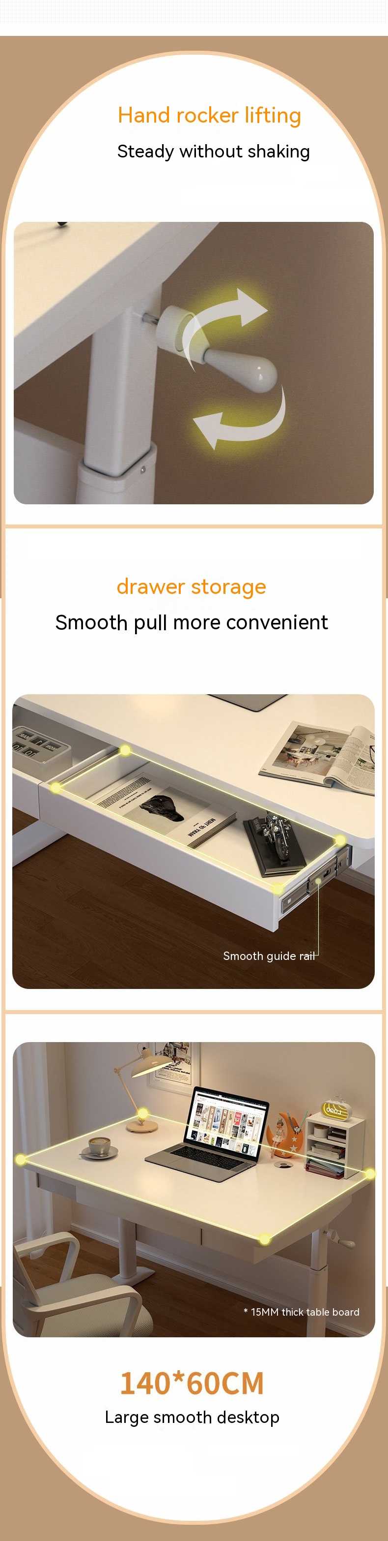 Student Study Writing Desk Elevate Your Productivity with This Wooden Office Desk