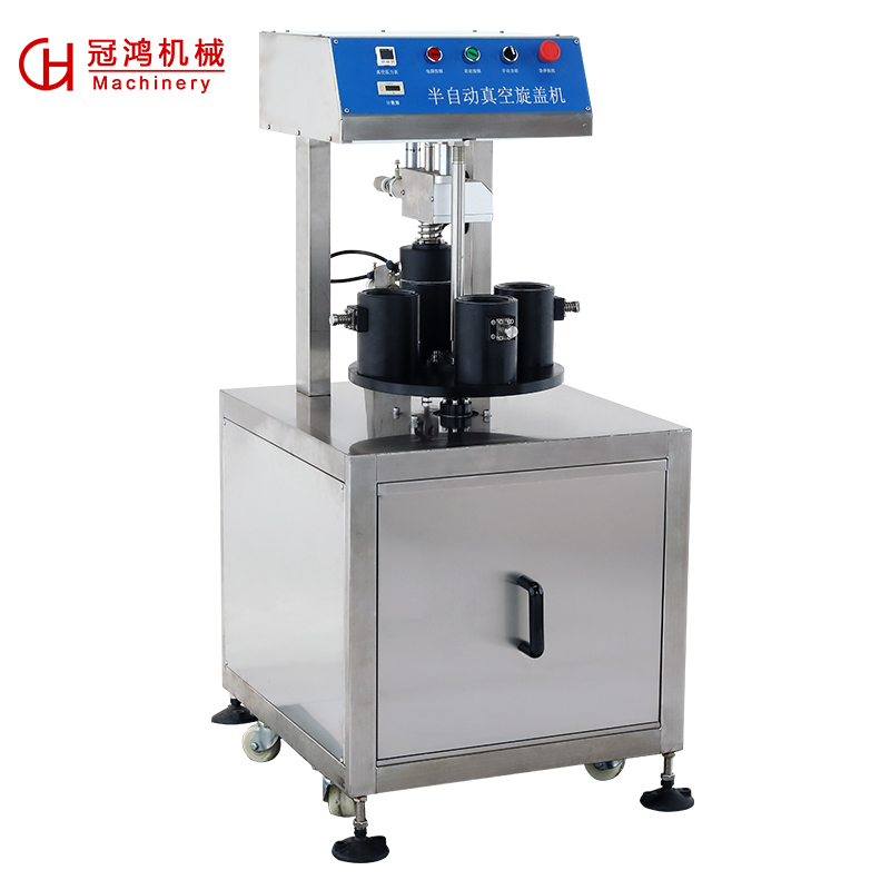 Motor Core Components Semi-Automatic Vacuum Capping Machine for Fast and Smooth Sealing