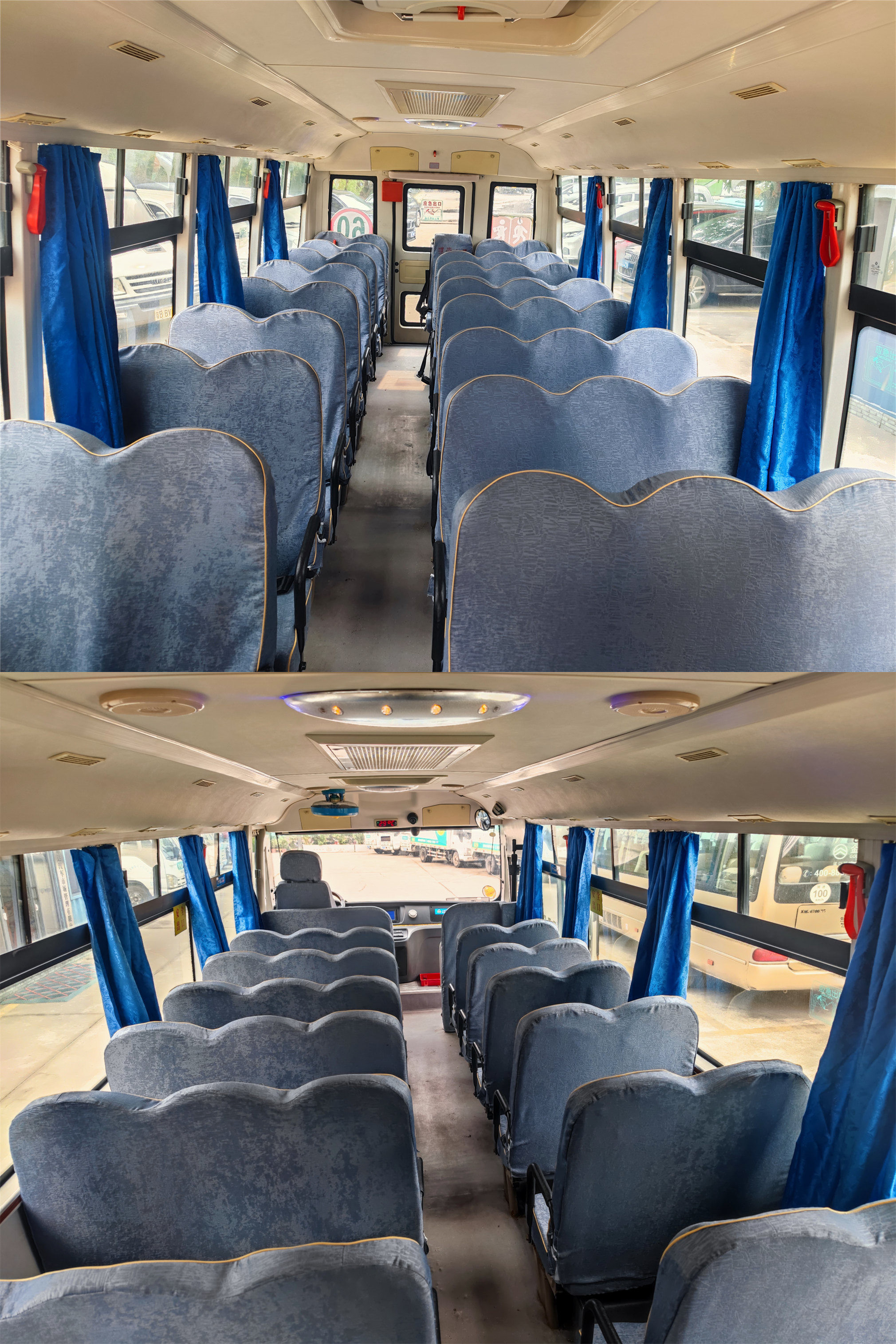 Dongfeng 42 Seats Retired School Bus Diesel Fuel With Euro 4 Engine